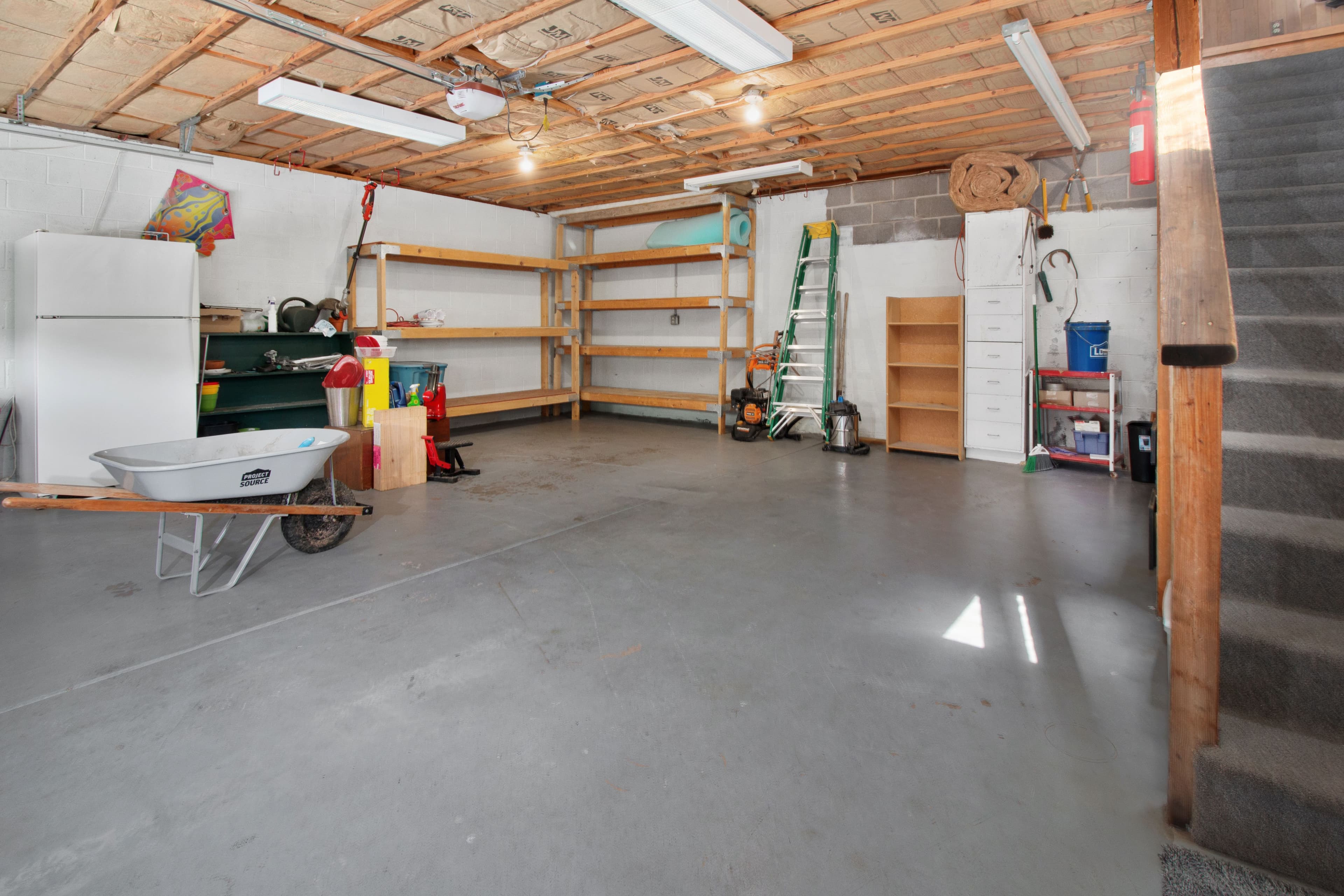 Garage before floor coating