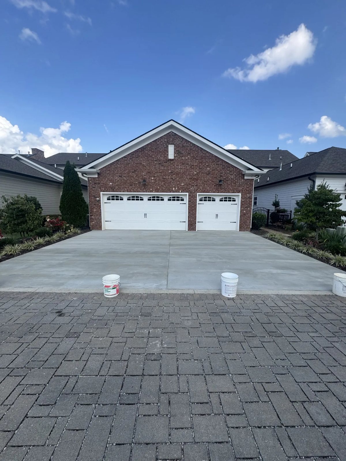 Broom Finish Overlay Driveway