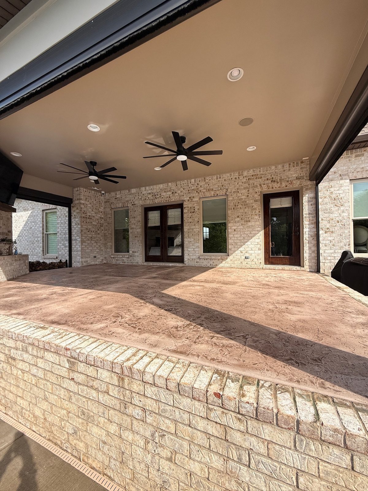 Stamped Overlay Back Patio
