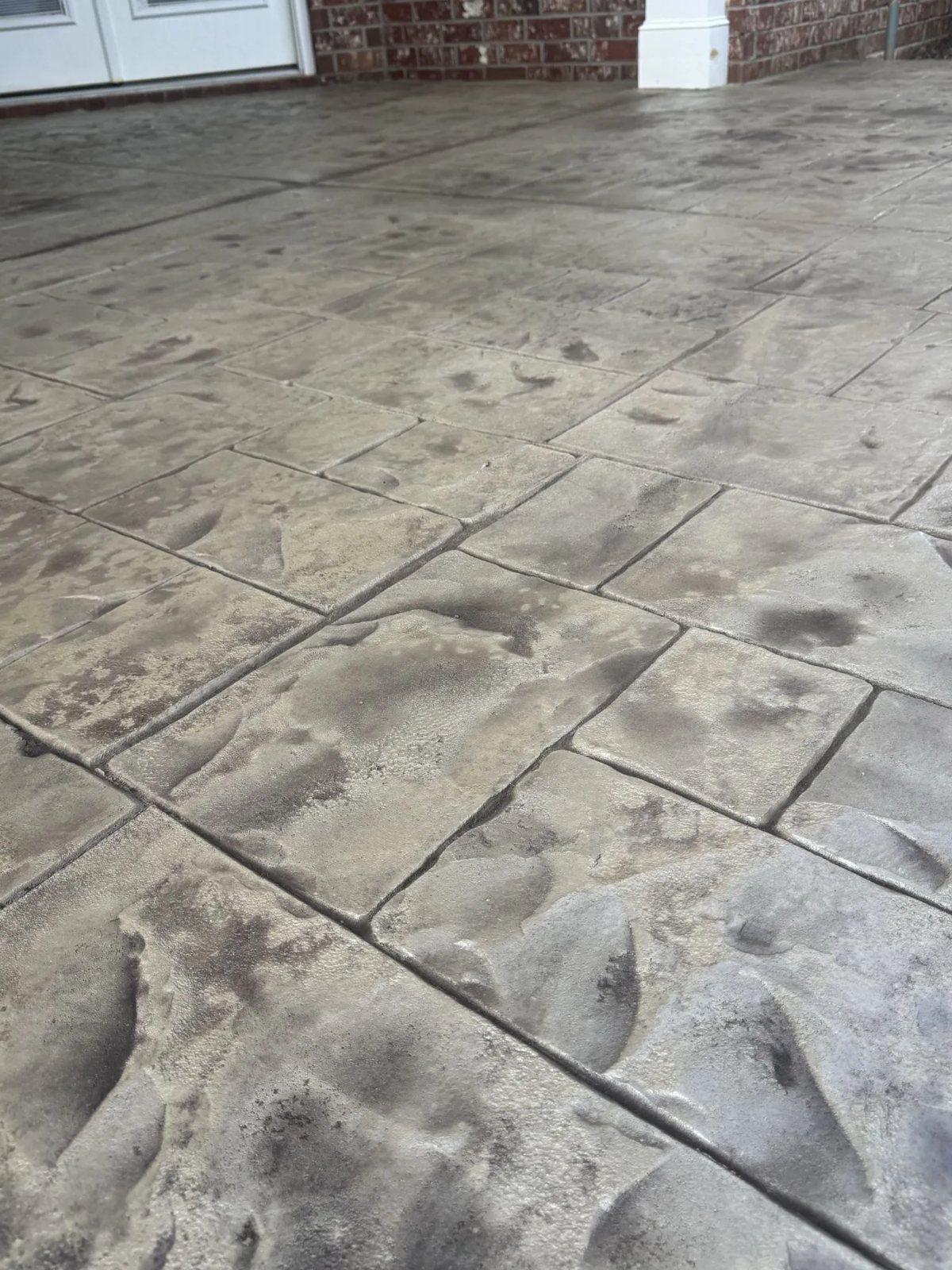 Stamped Overlay — Stone Pattern