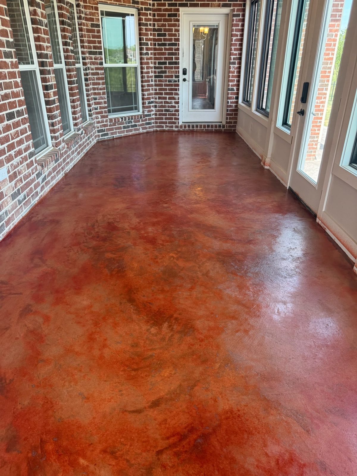 Acid Stain Porch