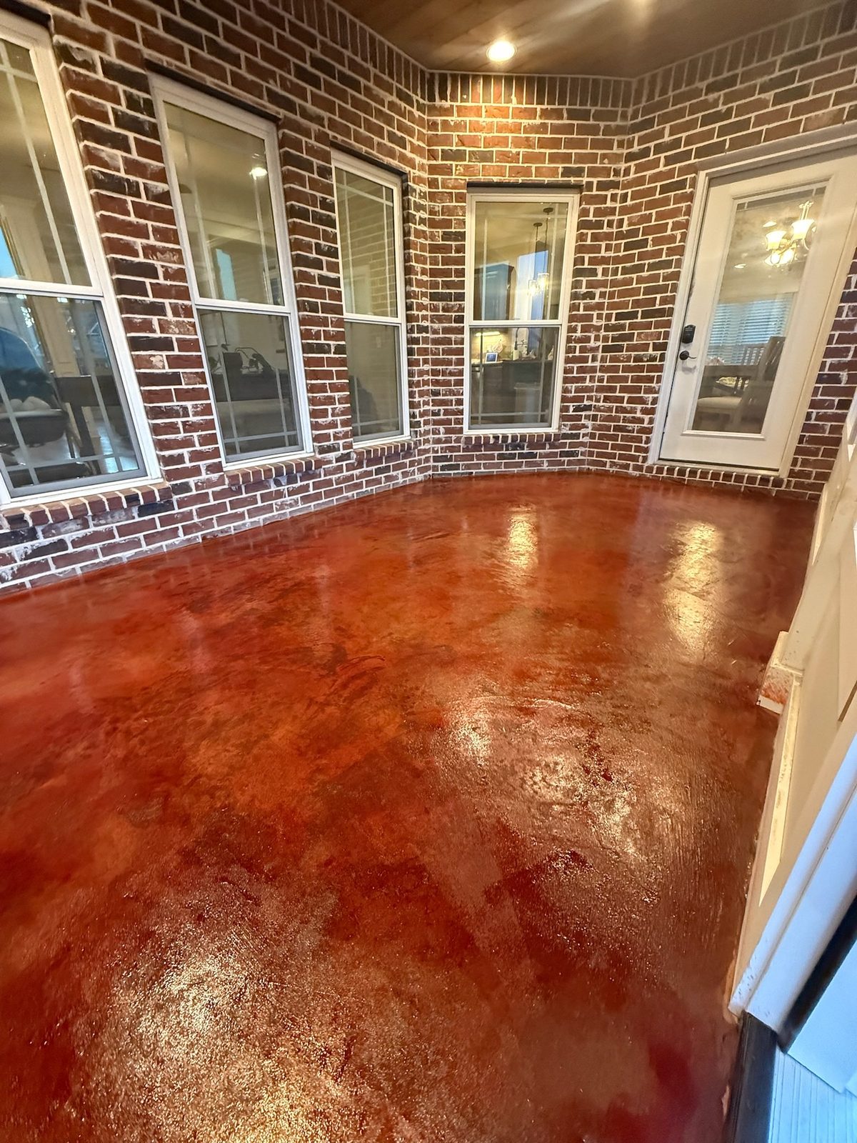 Acid Stain Sunroom